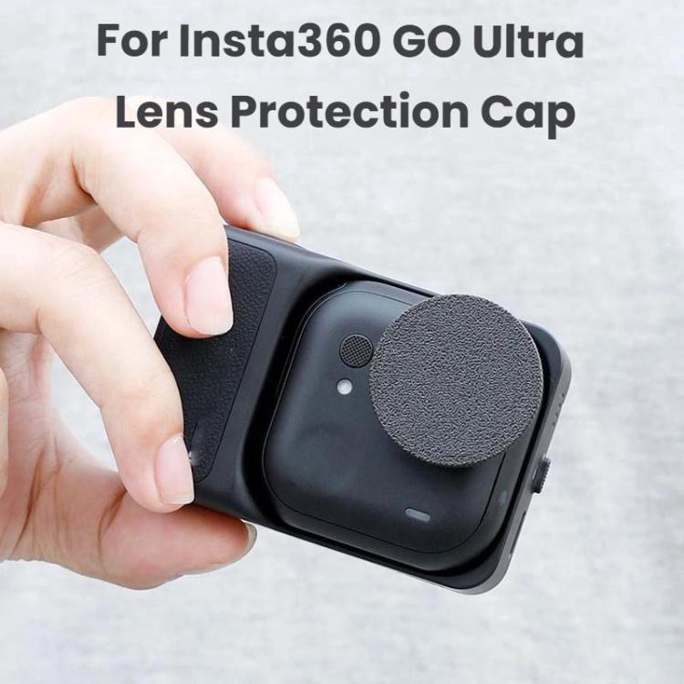 Tapa de lente de plástico resistente a los arañazos (2 unidades) para Insta360 GO Ultra, Lens Cap