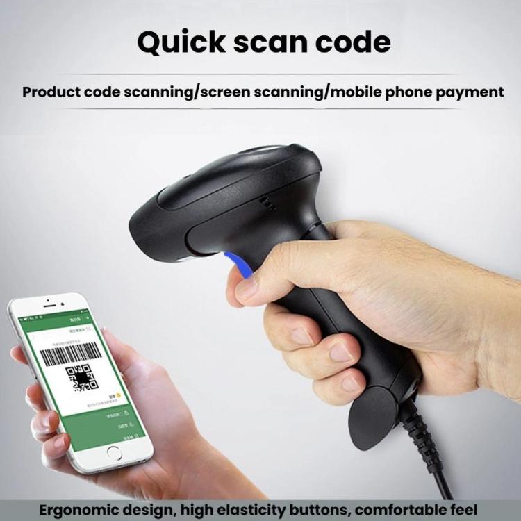 Escáner de código QR portátil NETUM para cajeros de supermercado, Wired 2D, Wireless 2D, Wireless 2D+Bluetooth
