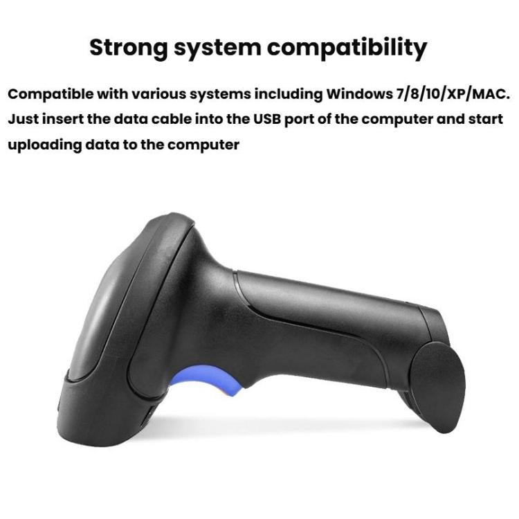 Escáner de código QR portátil NETUM para cajeros de supermercado, Wired 2D, Wireless 2D, Wireless 2D+Bluetooth