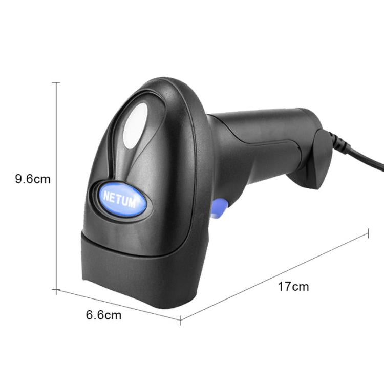 Escáner de código QR portátil NETUM para cajeros de supermercado, Wired 2D, Wireless 2D, Wireless 2D+Bluetooth