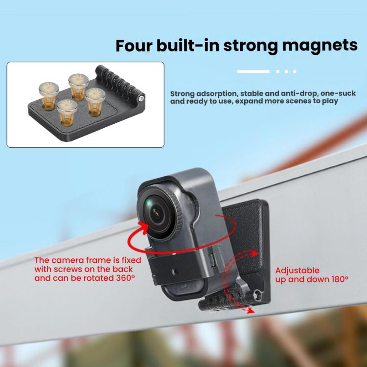 Soporte vertical de escritorio con placa trasera magnética para cámara DJI Osmo Nano, Vertical Holder