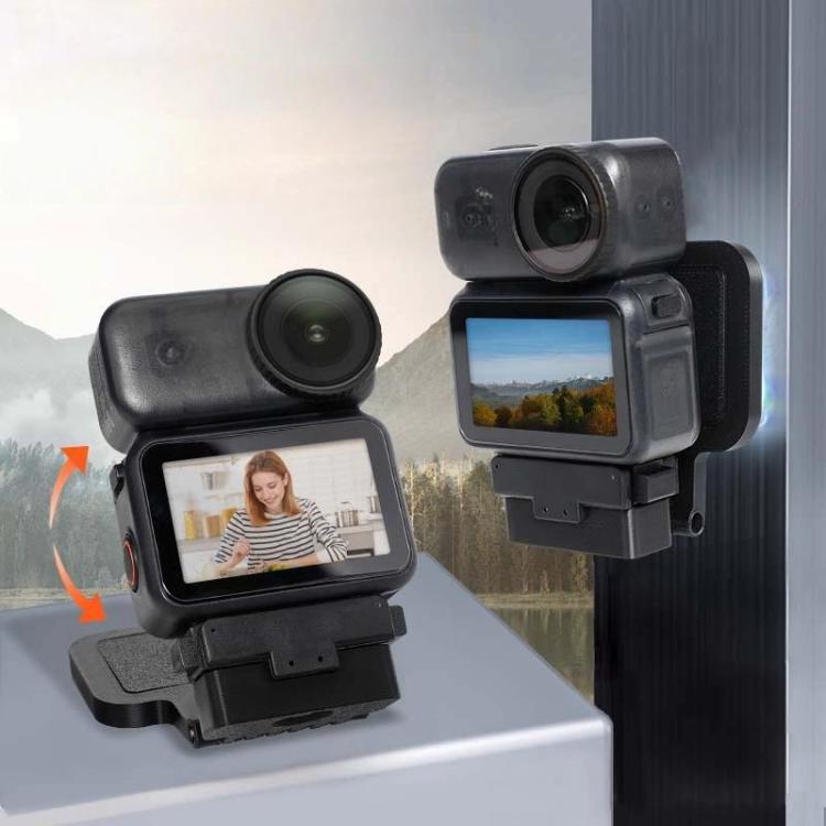 Soporte de escritorio con placa trasera magnética para la cámara DJI Osmo Nano y la base Vision Dock., Standard, With Neck Strap