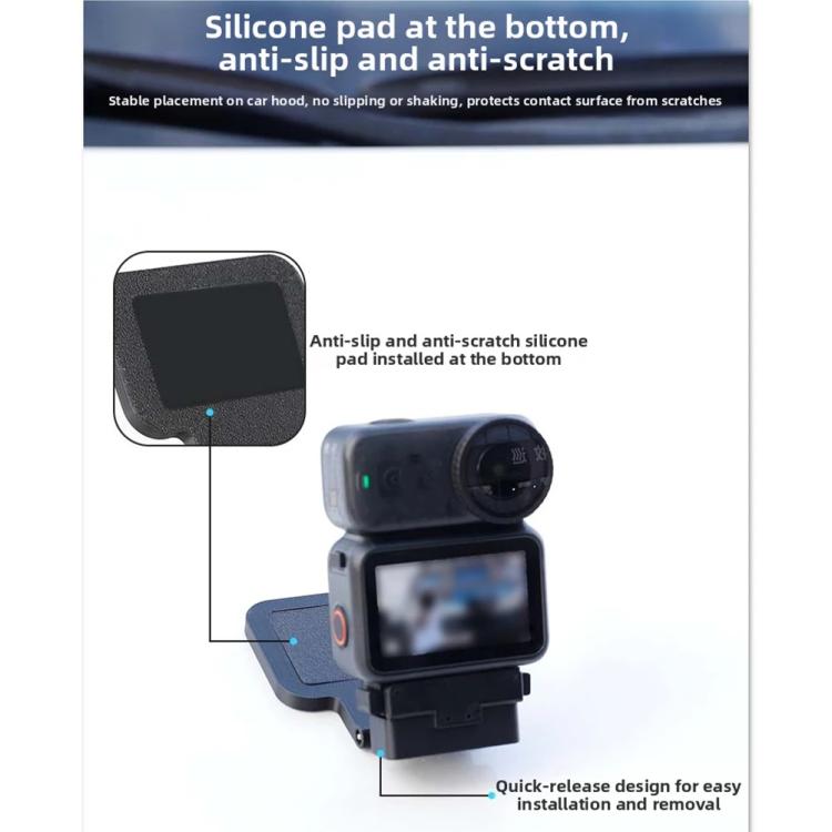 Soporte de escritorio con placa trasera magnética para la cámara DJI Osmo Nano y la base Vision Dock., Standard, With Neck Strap