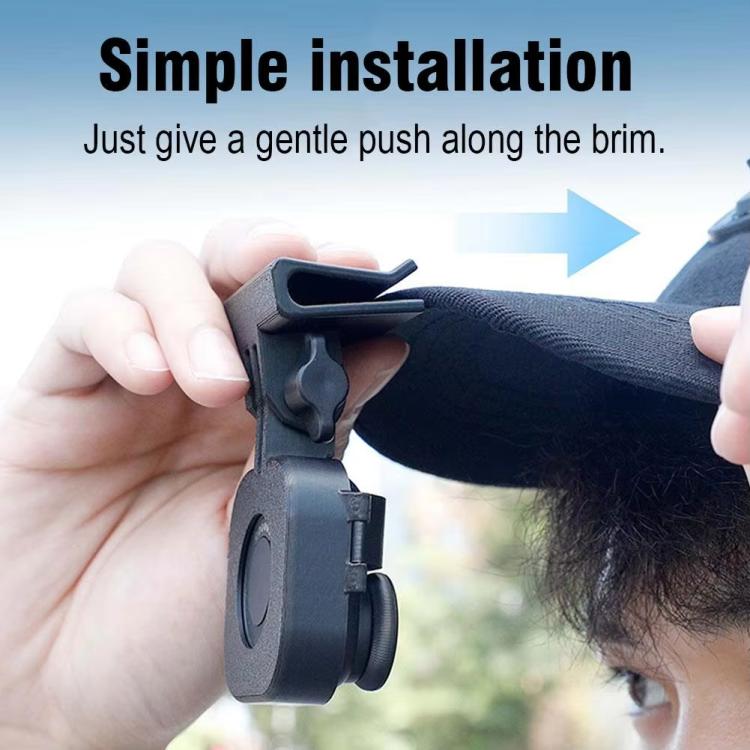 Soporte para gorra Insta360 GO Ultra POV con clip para gorra para disparos en primera persona con manos libres, Cap Clip
