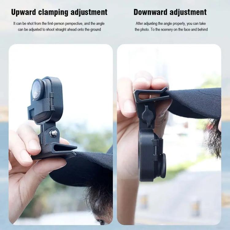 Soporte para gorra Insta360 GO Ultra POV con clip para gorra para disparos en primera persona con manos libres, Cap Clip