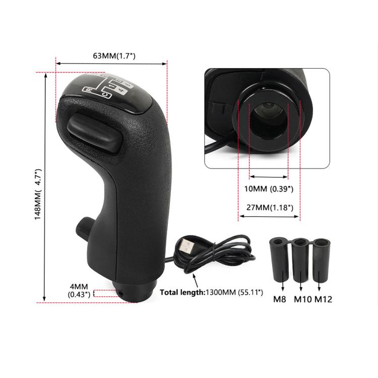 Palanca de cambios de simulador de joystick Eurogamer para carreras, compatible con Logitech G29 / G27 / G25, HB044