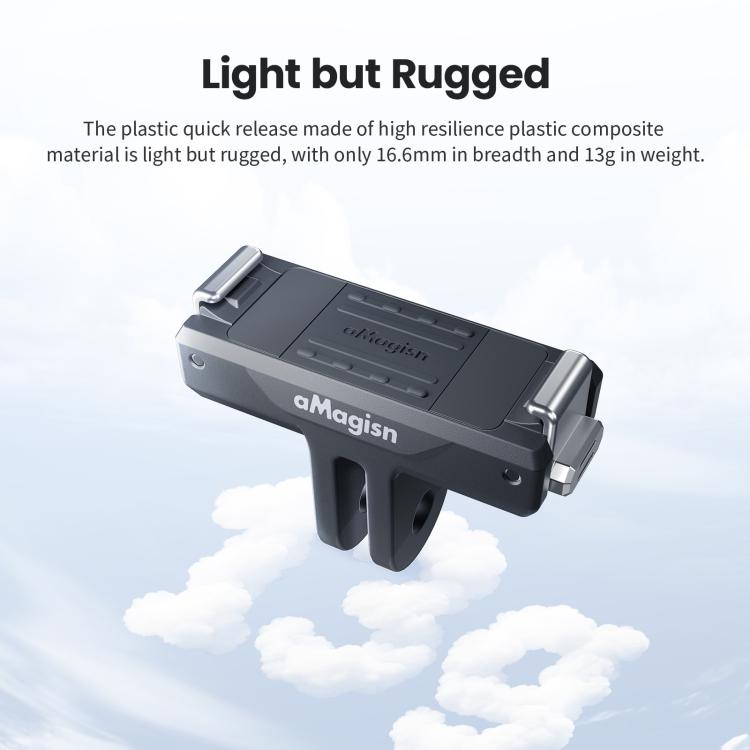Soporte magnético bidireccional de liberación rápida aMagisn TN10 para DJI Nano / Osmo 360 / Action 5 Pro / 4 / 3, TN10 ABS