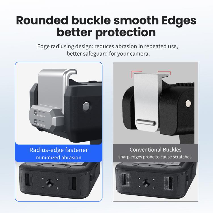 Soporte magnético bidireccional de liberación rápida aMagisn TN10 para DJI Nano / Osmo 360 / Action 5 Pro / 4 / 3, TN10 ABS