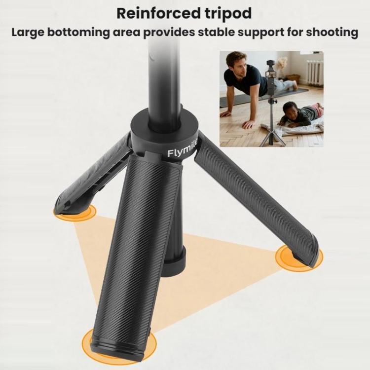 Trípode con palo selfie extensible Flymile para DJI Osmo Pocket 3 / Action 5 Pro