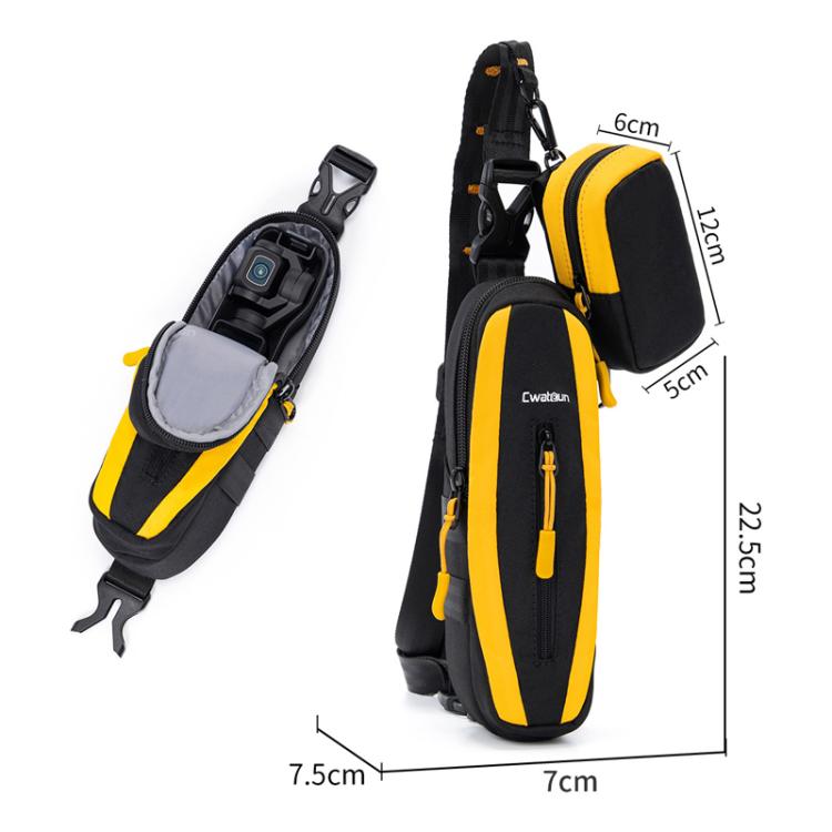 Bolsa organizadora pequeña Cwatcun D225 para DJI Osmo Pocket 3, bolsa protectora multifuncional para cámara deportiva., D225