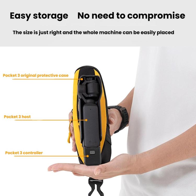 Bolsa organizadora pequeña Cwatcun D225 para DJI Osmo Pocket 3, bolsa protectora multifuncional para cámara deportiva., D225