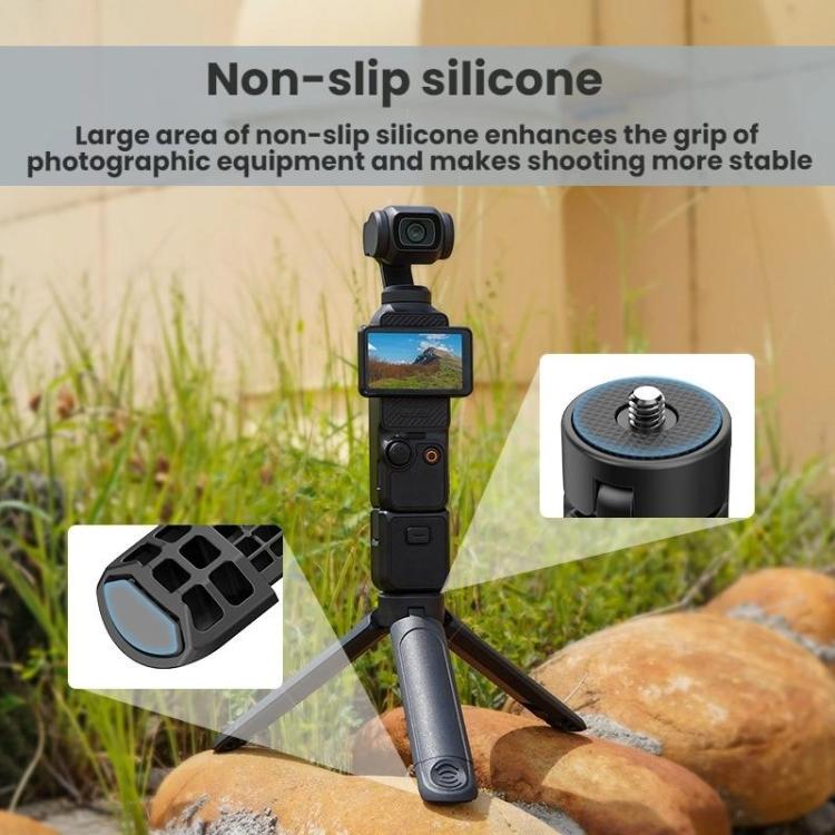 Trípode Flymile para cámaras de acción DJI Osmo Pocket 3 / Action 4 / Insta360 X5 / GoPro, Tripod Extension, Tripod Extension with Copper Nut Adapter