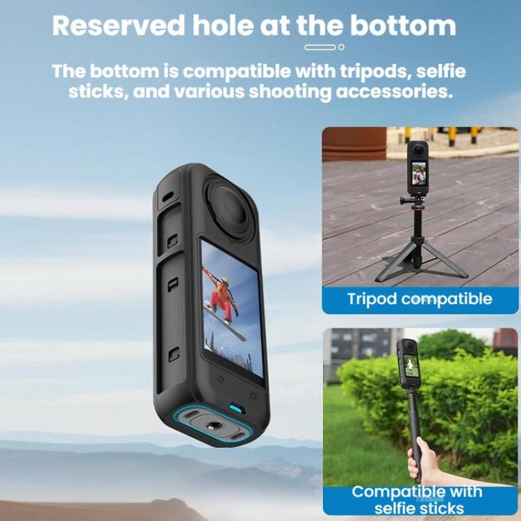 Funda protectora de silicona antipolvo Flymile para Insta360 X4, For Insta360 X4