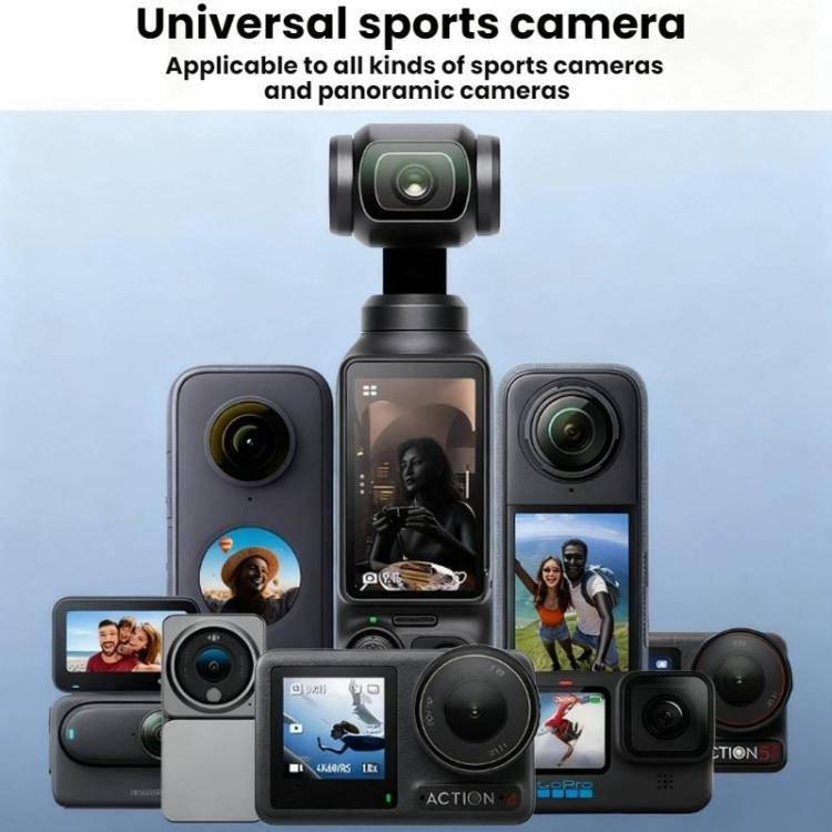 Soporte magnético para cámara de acción Flymile para montar en el cuello, compatible con DJI Osmo 360 / Pocket 3 / Action 5 Pro / Insta360 X5