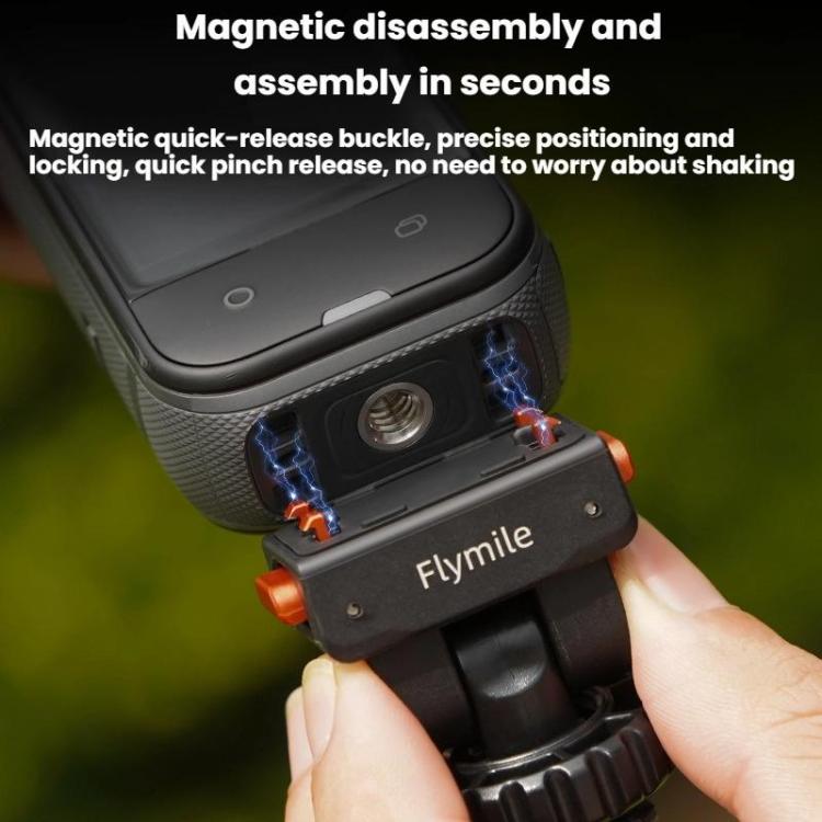 Soporte de expansión magnética para cardán de zapata fría de liberación rápida Flymile para Insta360, X5028_4