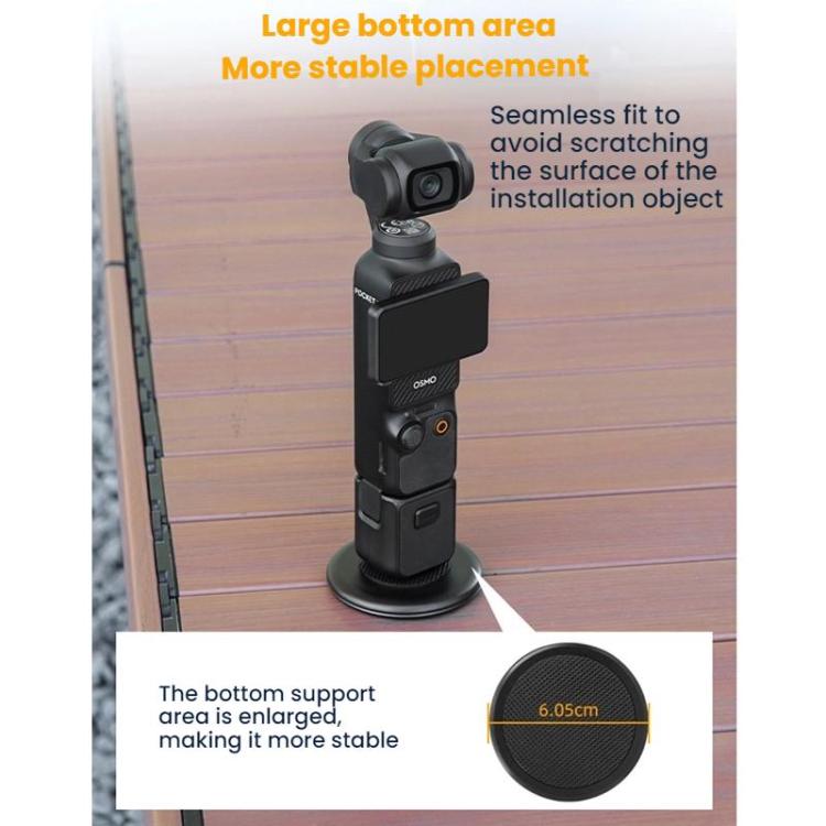 Soporte de escritorio Flymile de aleación de aluminio para DJI Osmo Pocket 3/Insta360 X4/X5