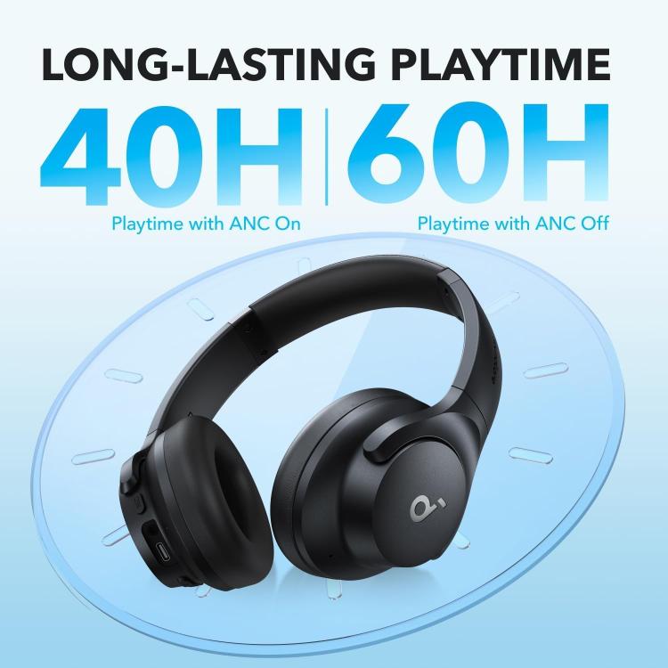 Auriculares inalámbricos Bluetooth con cancelación activa de ruido ANKER Soundcore Q20i
