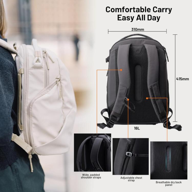 Mochila para cámara, portátil, DSLR, sin espejo y drones. Ideal para fotografía creativa y para el uso diario., 16L 14inch, 22L 16inch