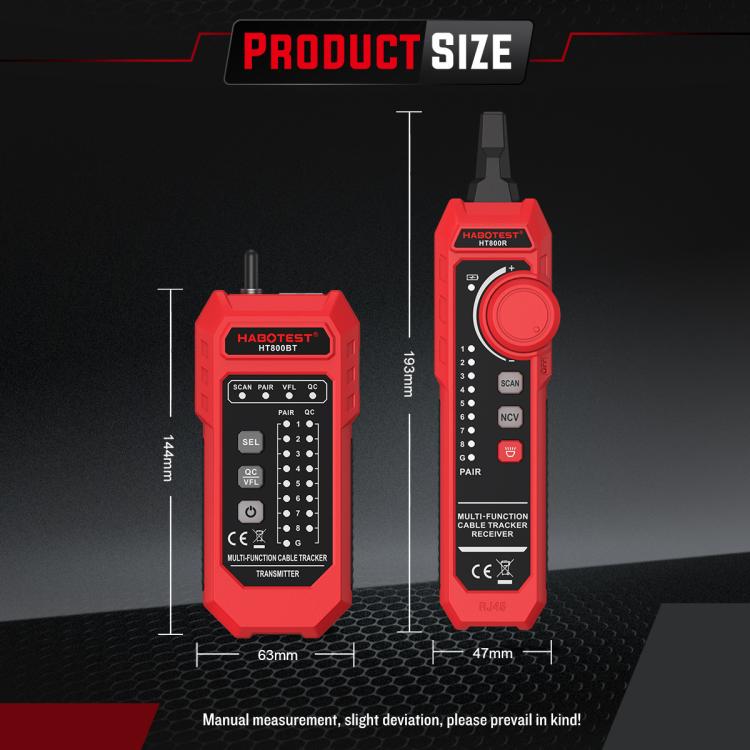 Probador de cables de red antiinterferencias multifunción HABOTEST, HT800B