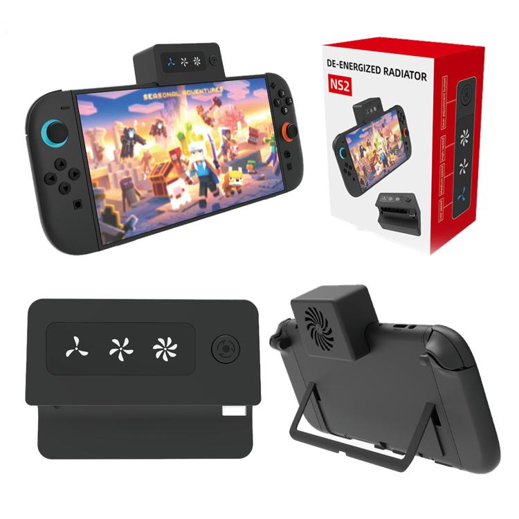 Ventilador de refrigeración turbo de 3 velocidades con enfriador de escape ajustable para consola Nintendo Switch 2