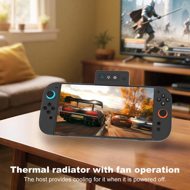 Ventilador de refrigeración turbo de 3 velocidades con enfriador de escape ajustable para consola Nintendo Switch 2