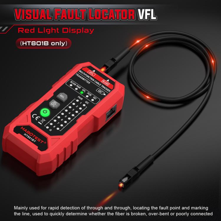 Localizador y comprobador de cables de red multifunción HABOTEST, HT801B