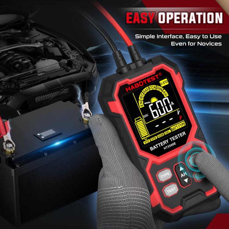 Comprobador de vida útil de baterías de coche HABOTEST 12/24V
