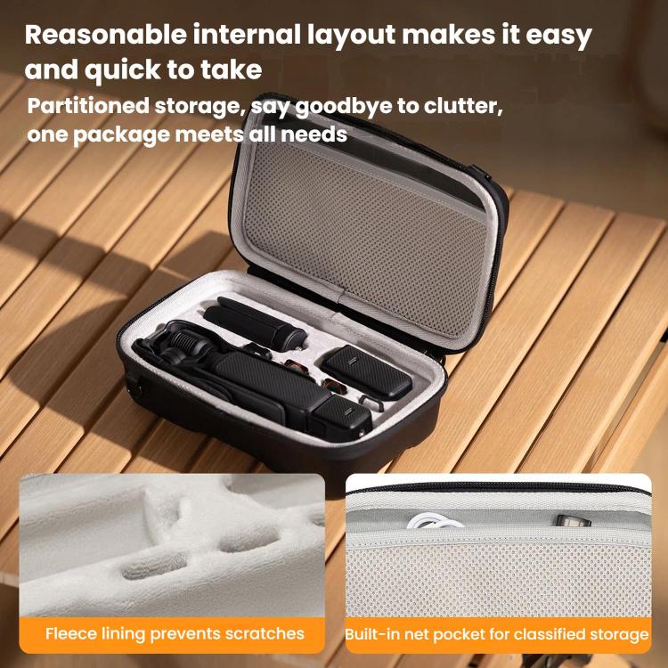 Bolsa de almacenamiento Cwatcun D224 Medium de EVA rígida, a prueba de golpes y resistente a la presión, para DJI Osmo Pocket 3., D224