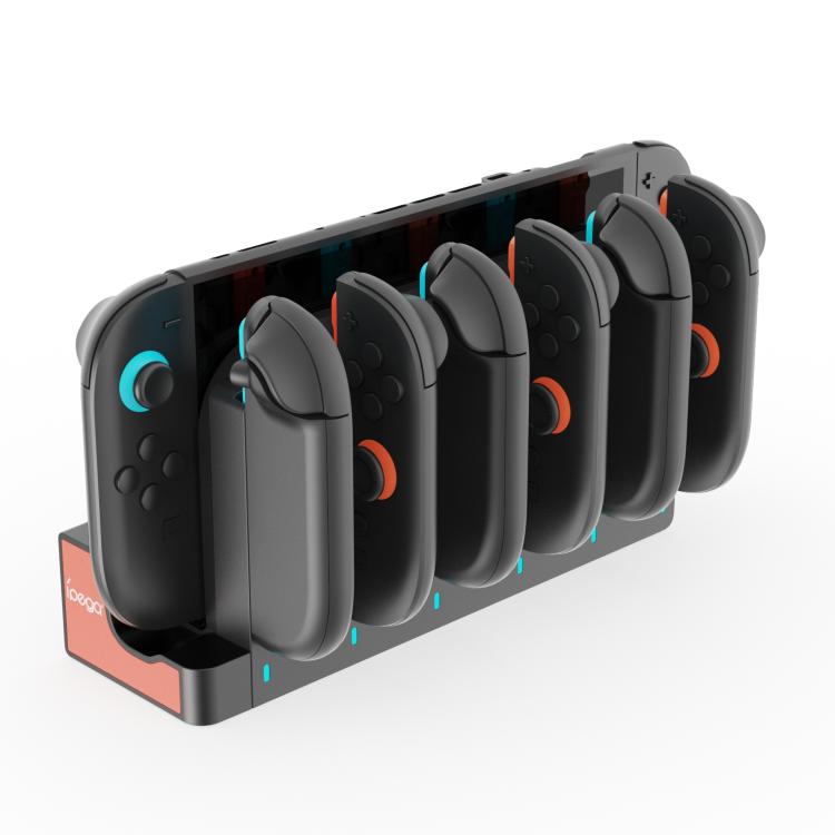Estación de carga ipega 6 en 1 para Nintendo Switch y 2 mandos Joy-Con. Base de carga., PG-SW2189