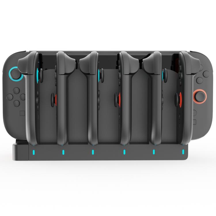 Estación de carga ipega 6 en 1 para Nintendo Switch y 2 mandos Joy-Con. Base de carga., PG-SW2189