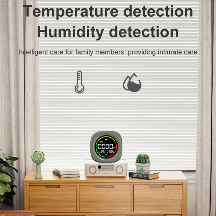 Detector de monóxido de carbono, temperatura y humedad 3 en 1 K5A, portátil para exteriores. Alarma de detección de CO., K5A