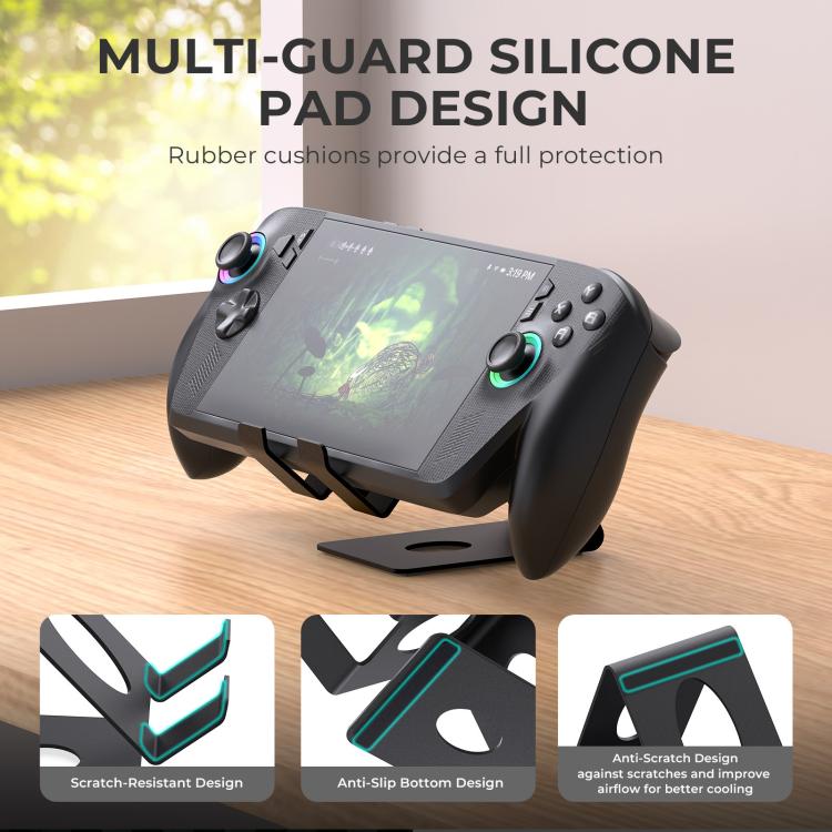 Soporte de escritorio metálico universal JYS para consolas portátiles, compatible con ROG Xbox Ally/X, Switch, Steam Deck y Lenovo Legion Go., Desktop Stand White, Desktop Stand Black