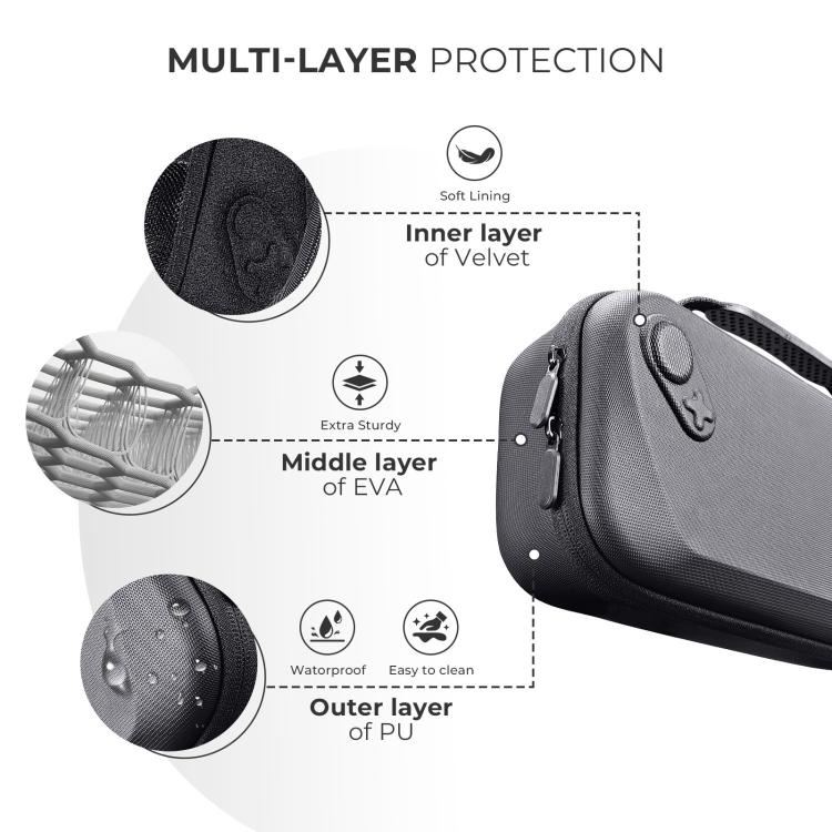 Estuche rígido JYS para ROG Xbox Ally/X, portátil, de viaje, con cremallera., JYS-X152 White, JYS-X152 Black