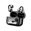 Traductor inteligente con IA en 150 idiomas, auriculares Bluetooth con pantalla a color y compartimento de carga.