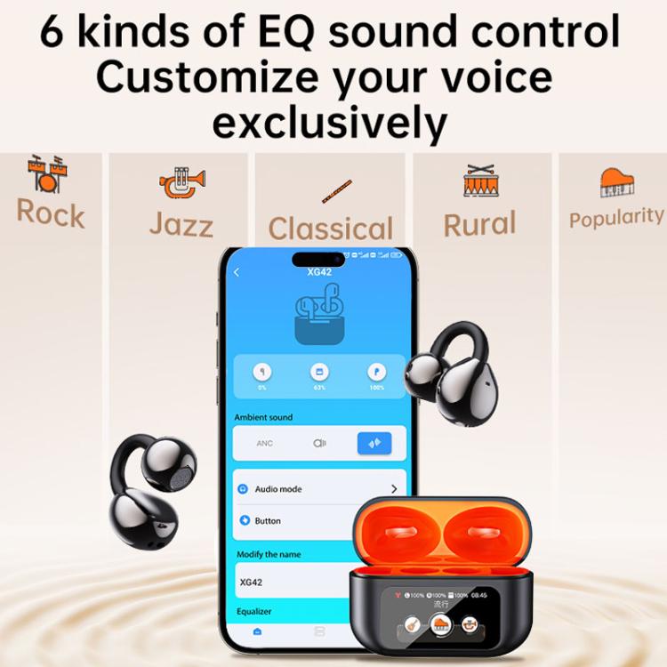 Traductor inteligente con IA en 150 idiomas, auriculares Bluetooth con pantalla a color y compartimento de carga.