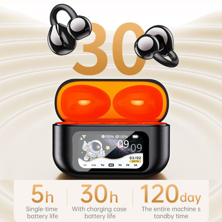 Traductor inteligente con IA en 150 idiomas, auriculares Bluetooth con pantalla a color y compartimento de carga.