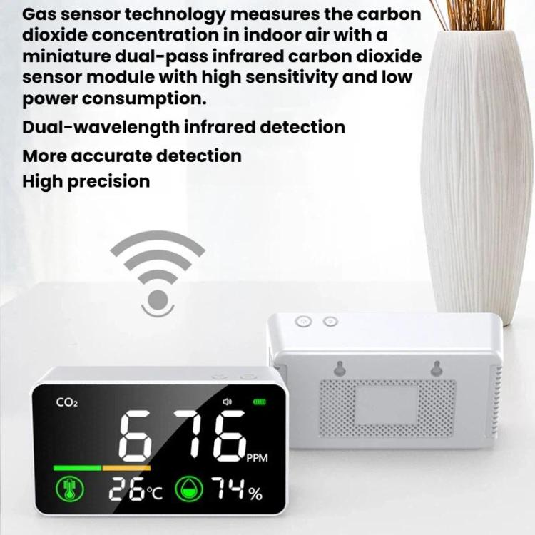 Monitor de concentración de dióxido de carbono TOMO-2, analizador de calidad del aire doméstico