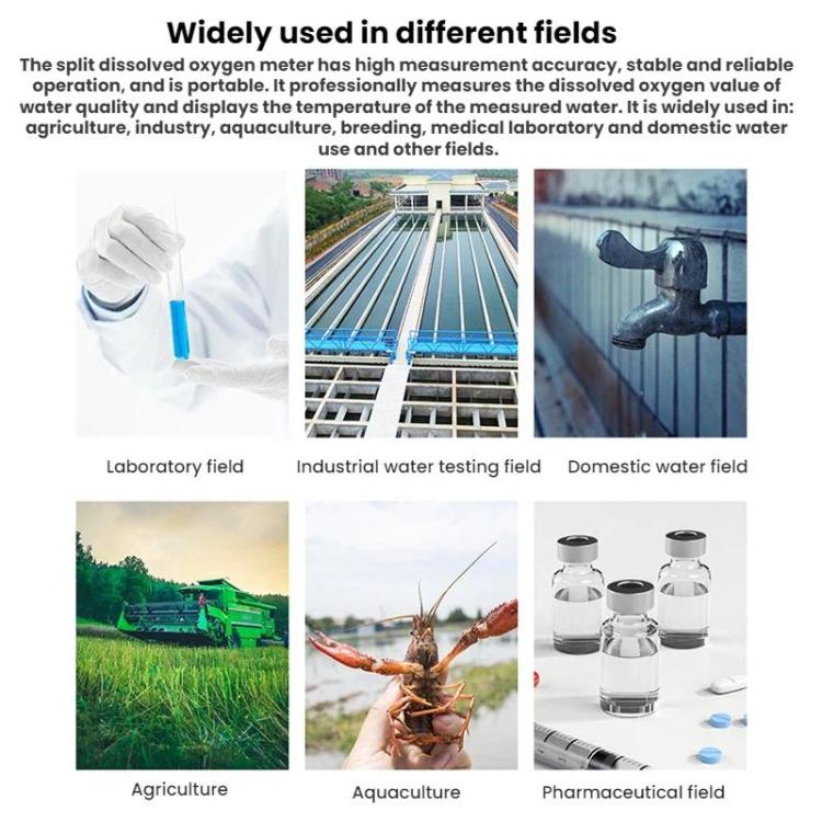 Analizador portátil de calidad del agua para acuicultura SMART SENSOR para oxígeno disuelto
