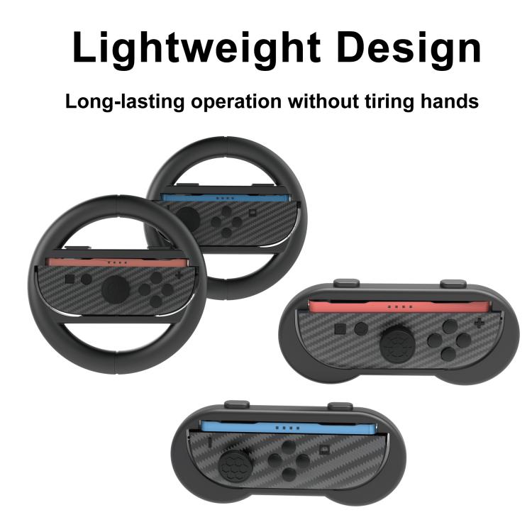 Paquete de accesorios PGTECH 10 en 1 para Nintendo Switch 2: volantes, empuñaduras y tapas para joysticks.