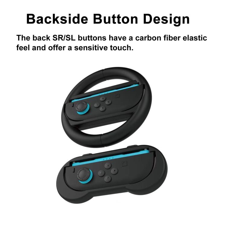 Paquete de accesorios PGTECH 10 en 1 para Nintendo Switch 2: volantes, empuñaduras y tapas para joysticks.