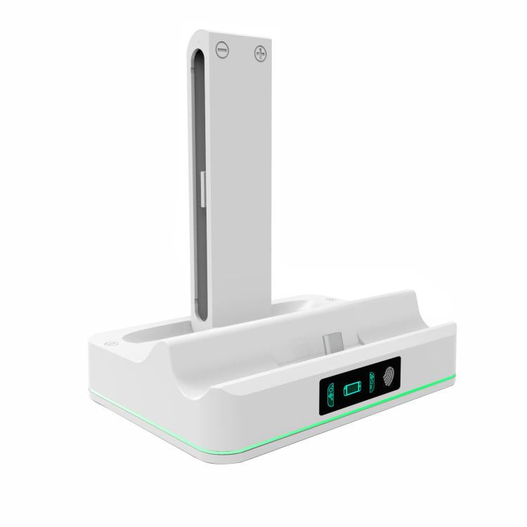 Base de carga LED RGB KJH para Nintendo Switch 2 y estación de carga rápida para controladores Joy-Con