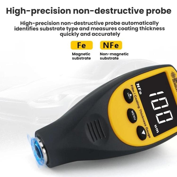 Medidor de espesor de recubrimiento de pintura para hierro y aluminio SMART SENSOR para automóviles