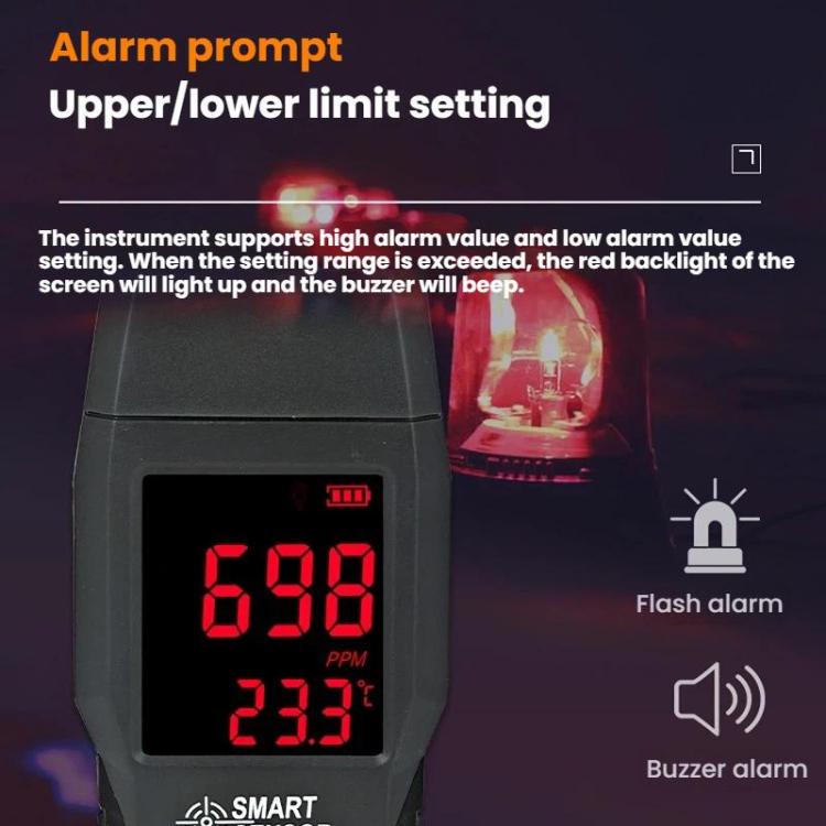 Detector de alarma de fugas de monóxido de carbono SMART SENSOR para gases tóxicos