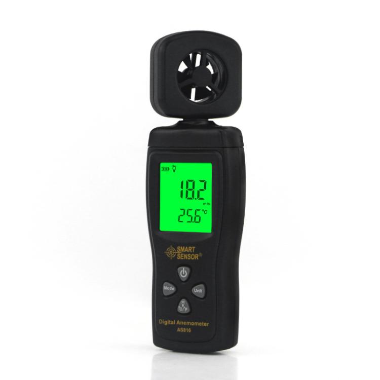 Medidor de velocidad del viento digital portátil de alta precisión SMART SENSOR