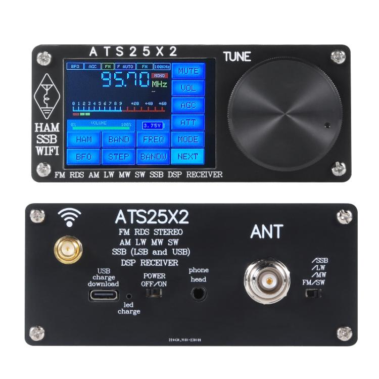 Radio FM RDS con red WIFI, banda completa y receptor DSP con escaneo de espectro., ATS25X2