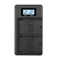 Cargador de pantalla LCD digital de doble batería para Canon LP-E12, LP-E12