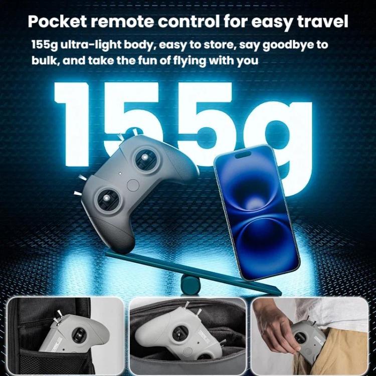 STARTRC C8 ELRS Drone de control remoto Entrenamiento Aeromodelismo Control remoto Simulador de aeronave de desplazamiento, Single Handle, With CR8 Receiver