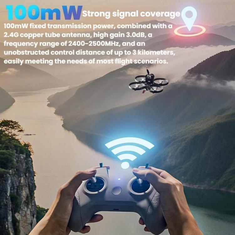 STARTRC C8 ELRS Drone de control remoto Entrenamiento Aeromodelismo Control remoto Simulador de aeronave de desplazamiento, Single Handle, With CR8 Receiver