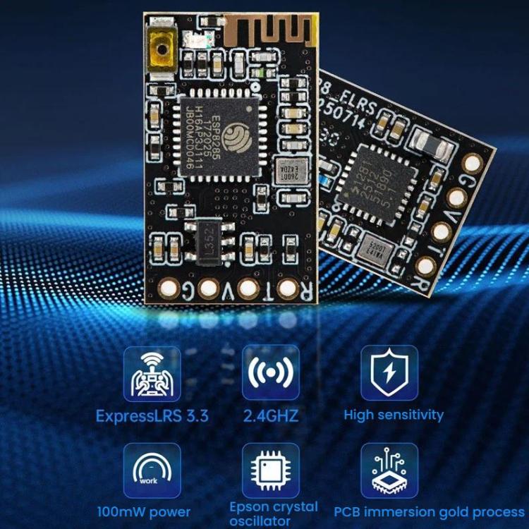 Receptor FPV para drones de carreras de largo alcance, STARTRC CR8 ELRS 2.4G Nano