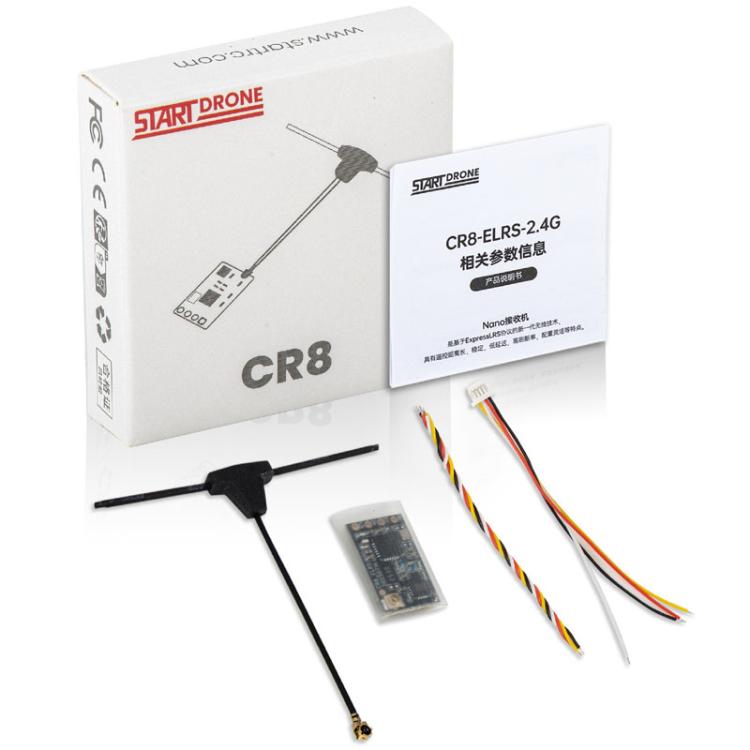 Receptor FPV para drones de carreras de largo alcance, STARTRC CR8 ELRS 2.4G Nano